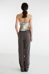 WIDE TROUSER IN GRANITE, S25