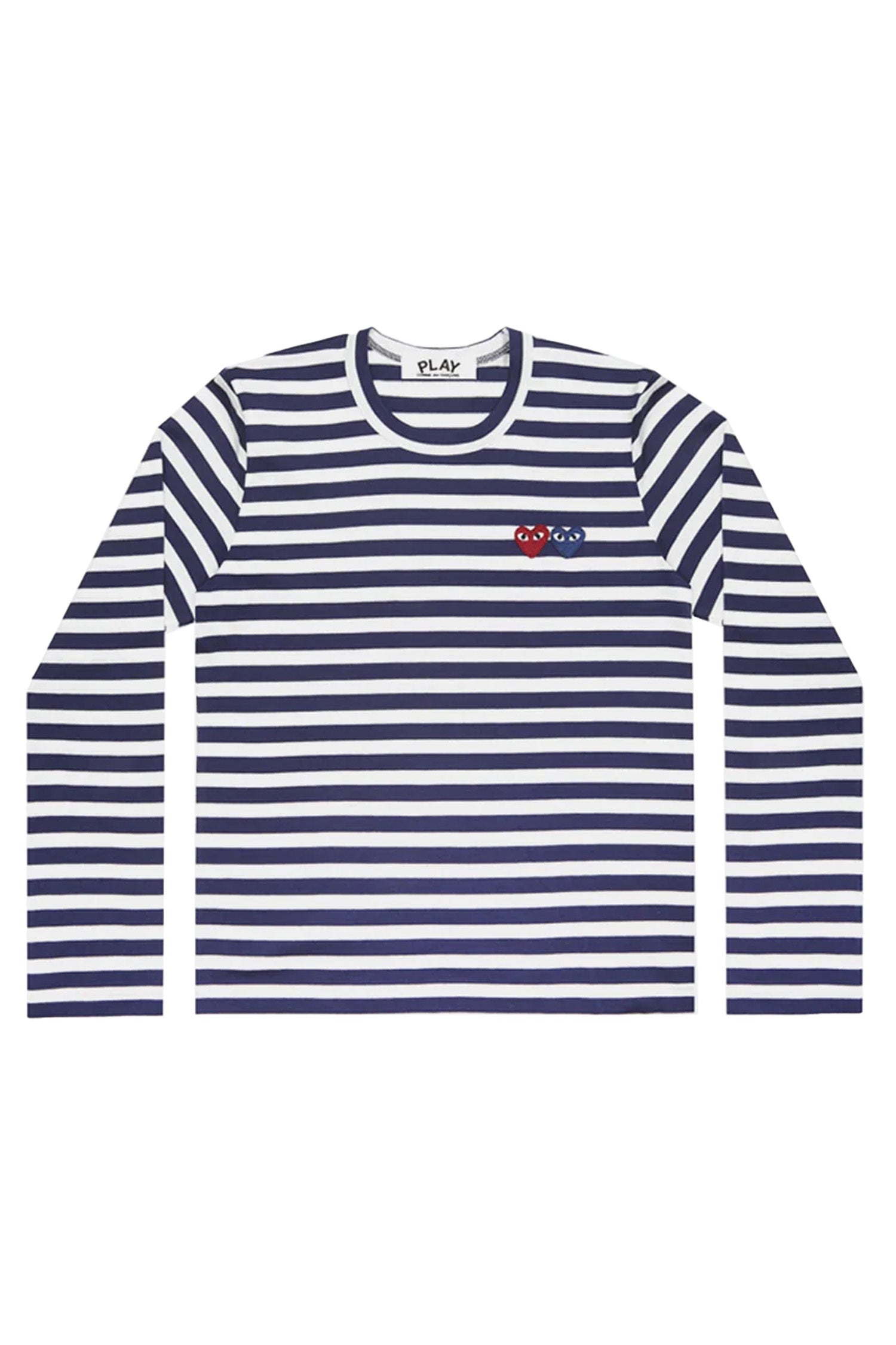 L/S STRIPED T-SHIRT IN NAVY/WHITE, SS24