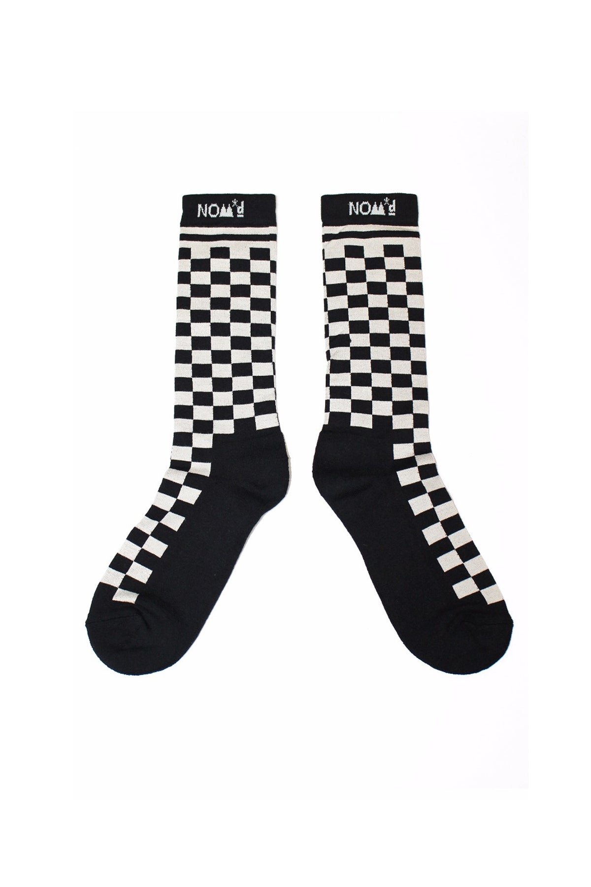 CHECKERBOARD SOCKS IN BLACK/PUTTY - Zambesi Store